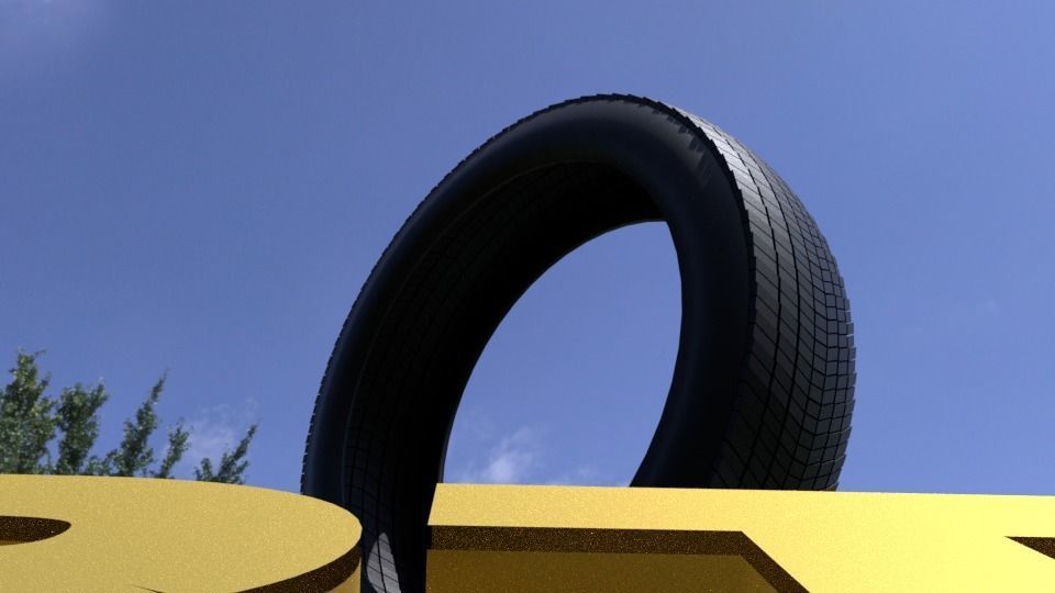 ORTAS TIRE NO 8 GAME READY AND 3D PRINTABLE 3D print model_2