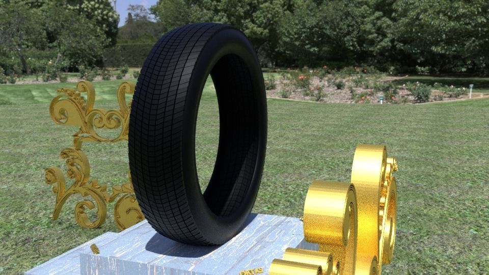 ORTAS TIRE NO 8 GAME READY AND 3D PRINTABLE 3D print model_7