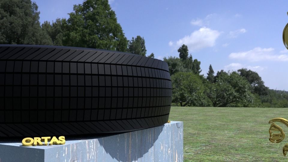 ORTAS TIRE NO 9 GAME READY AND 3D PRINTABLE 3D print model_7