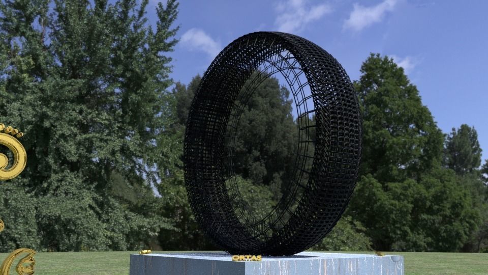 ORTAS TIRE NO 9 GAME READY AND 3D PRINTABLE 3D print model_6