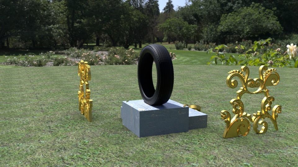 ORTAS TIRE NO 9 GAME READY AND 3D PRINTABLE 3D print model_9