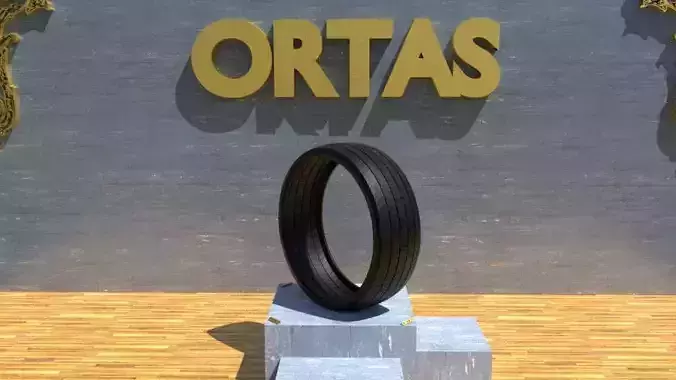 ORTAS TIRE NO 12 GAME READY AND 3D PRINTABLE 3D print model