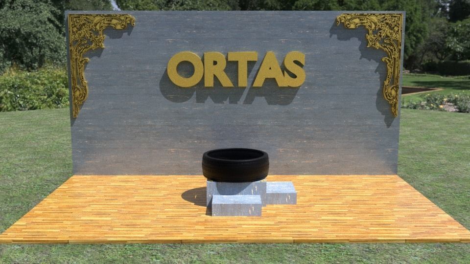 ORTAS TIRE NO 17 GAME READY AND 3D PRINTABLE 3D print model_1