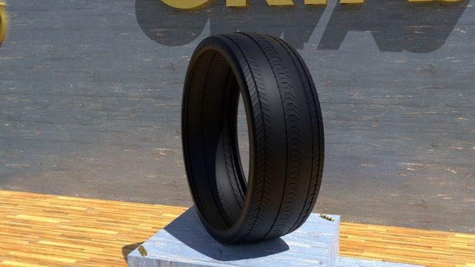 ORTAS TIRE NO 17 GAME READY AND 3D PRINTABLE 3D print model