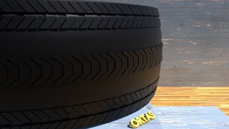 ORTAS TIRE NO 17 GAME READY AND 3D PRINTABLE 3D print model_4