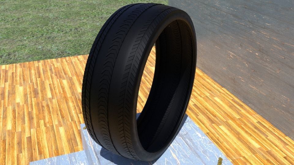 ORTAS TIRE NO 17 GAME READY AND 3D PRINTABLE 3D print model_2