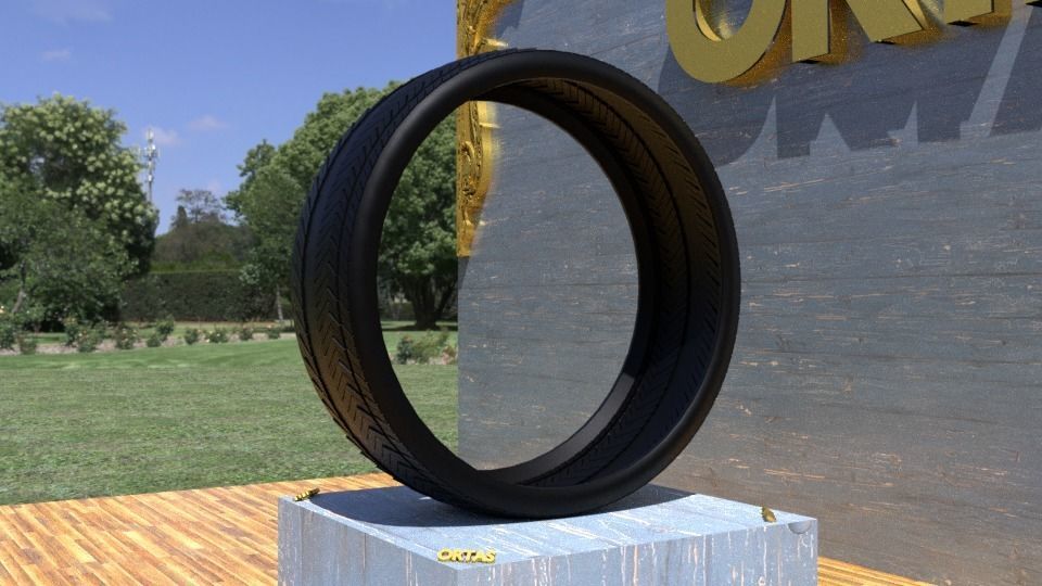 ORTAS TIRE NO 20 GAME READY AND 3D PRINTABLE 3D print model_3