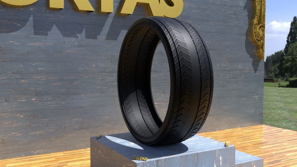 ORTAS TIRE NO 20 GAME READY AND 3D PRINTABLE 3D print model_2