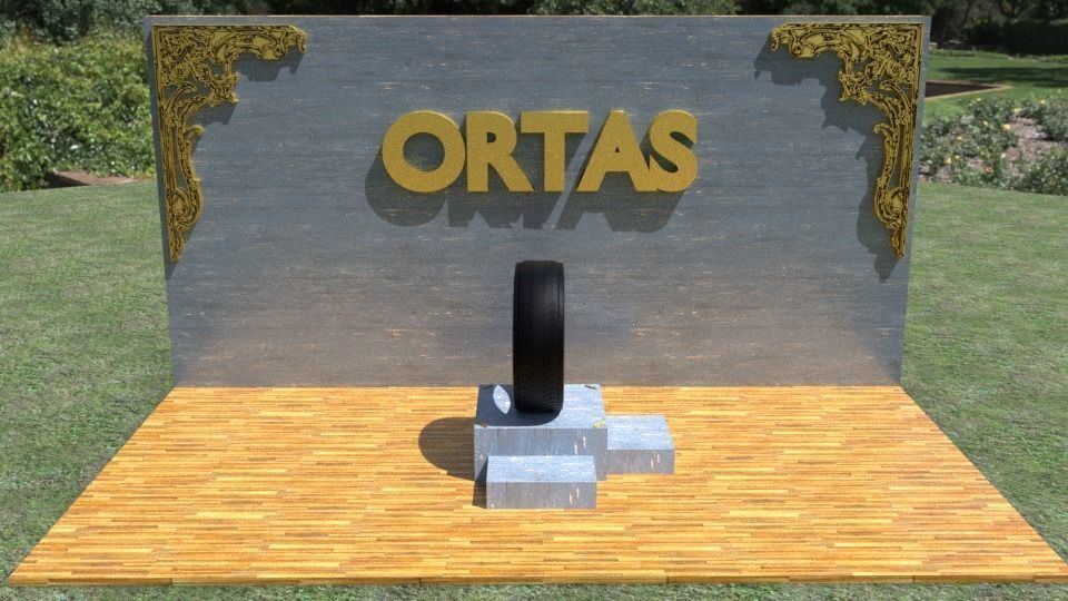 ORTAS TIRE NO 20 GAME READY AND 3D PRINTABLE 3D print model_1