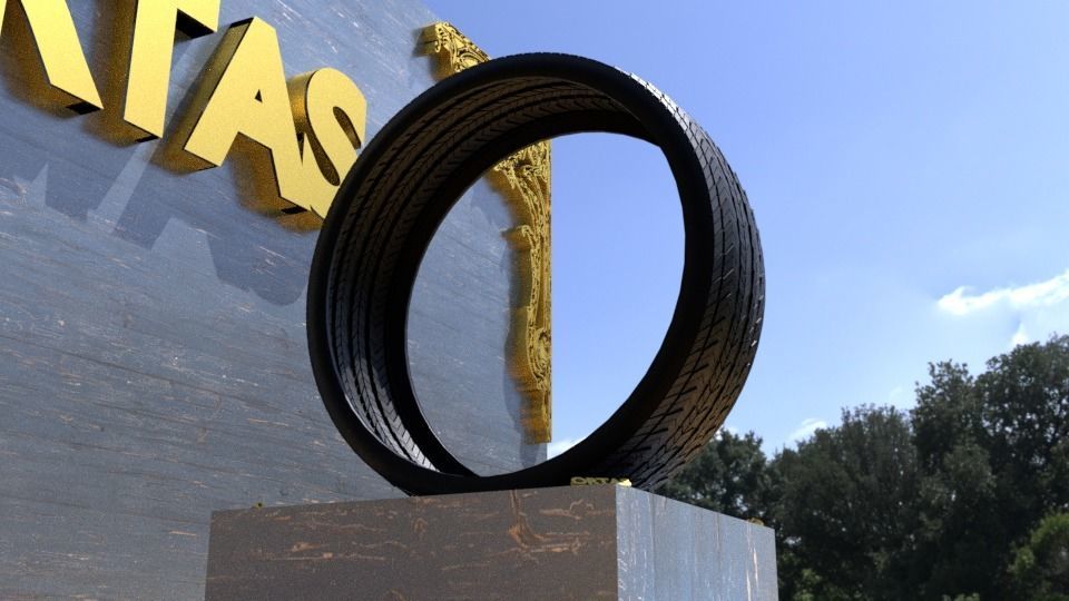 ORTAS TIRE NO 21 GAME READY AND 3D PRINTABLE 3D print model_5