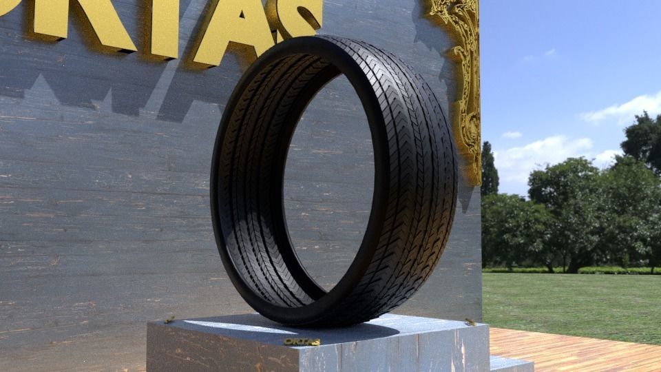 ORTAS TIRE NO 21 GAME READY AND 3D PRINTABLE 3D print model_4