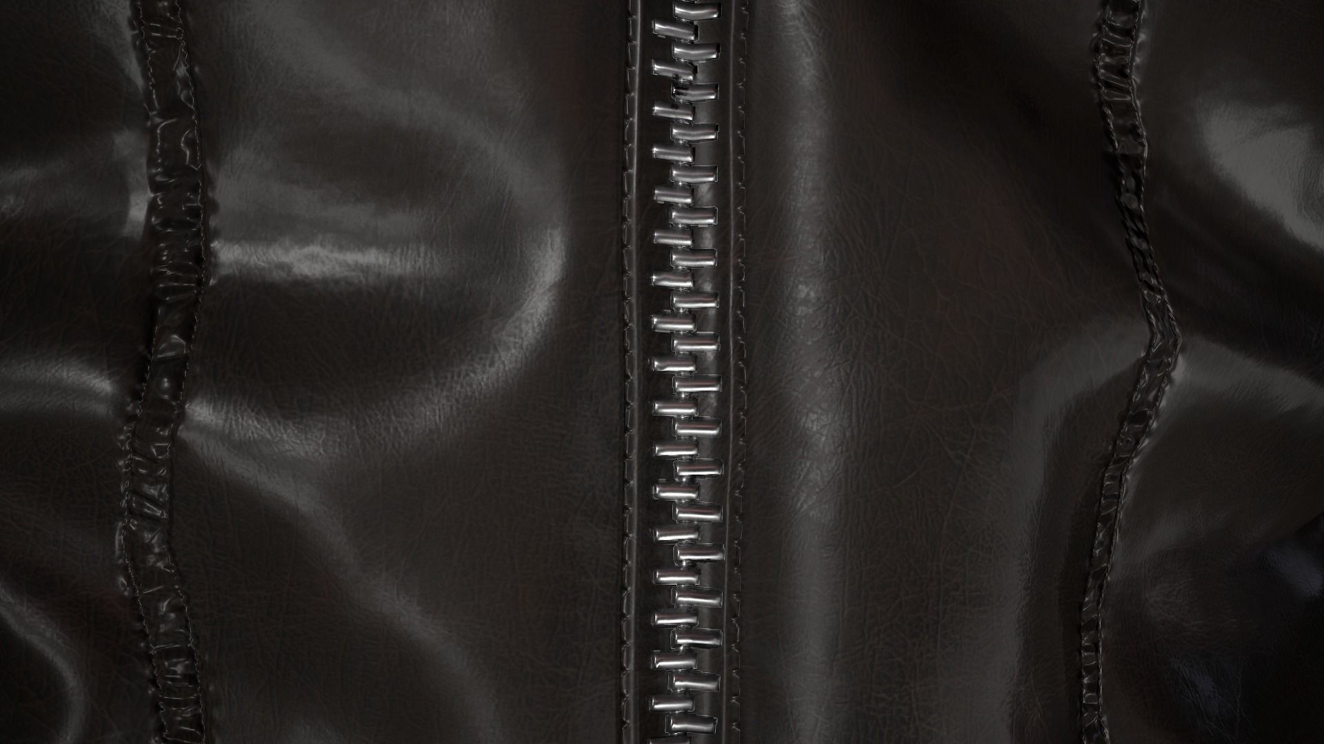 Female Biker Outfit Low-poly 3D model_19