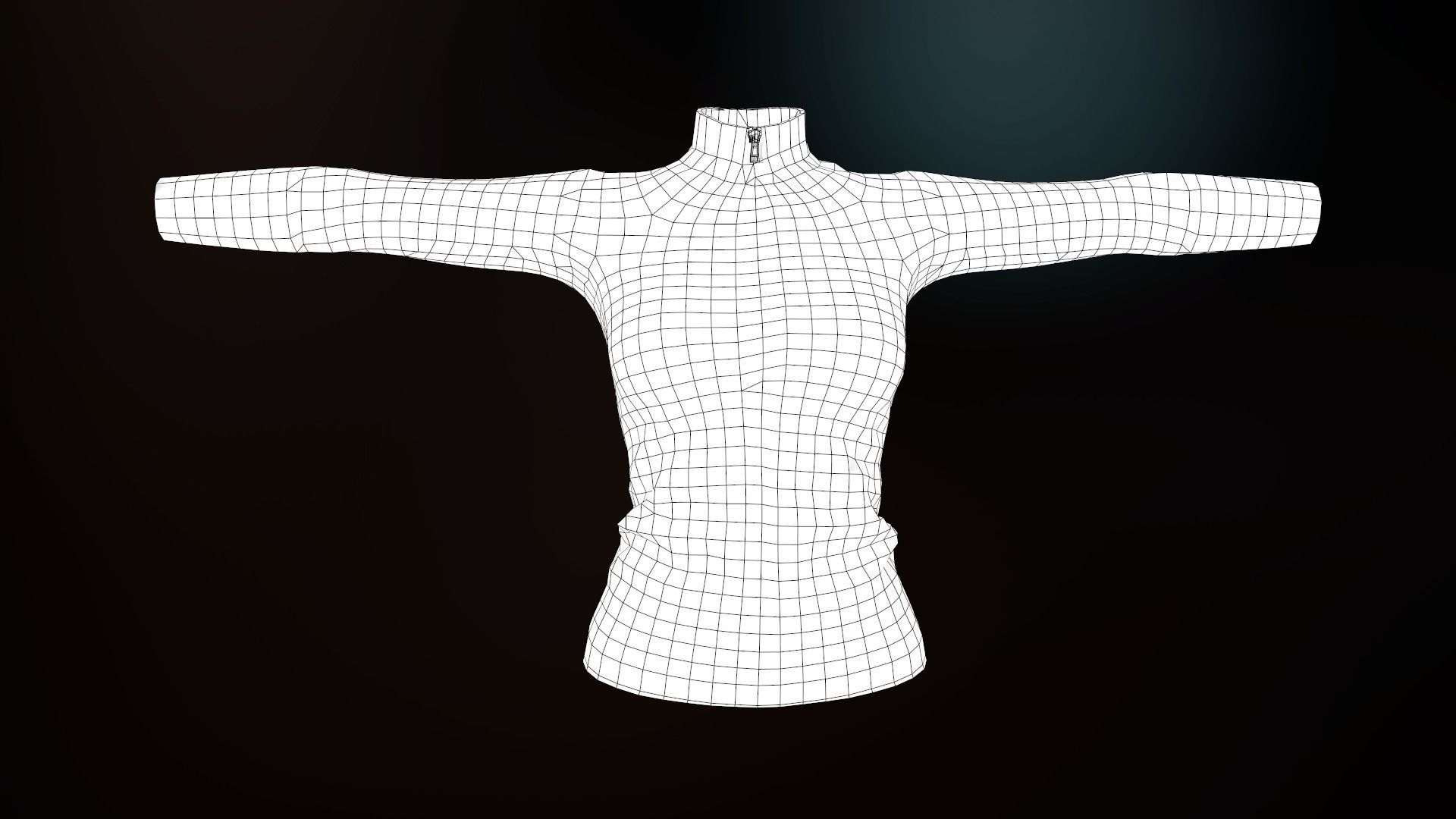 Female Biker Outfit Low-poly 3D model_51