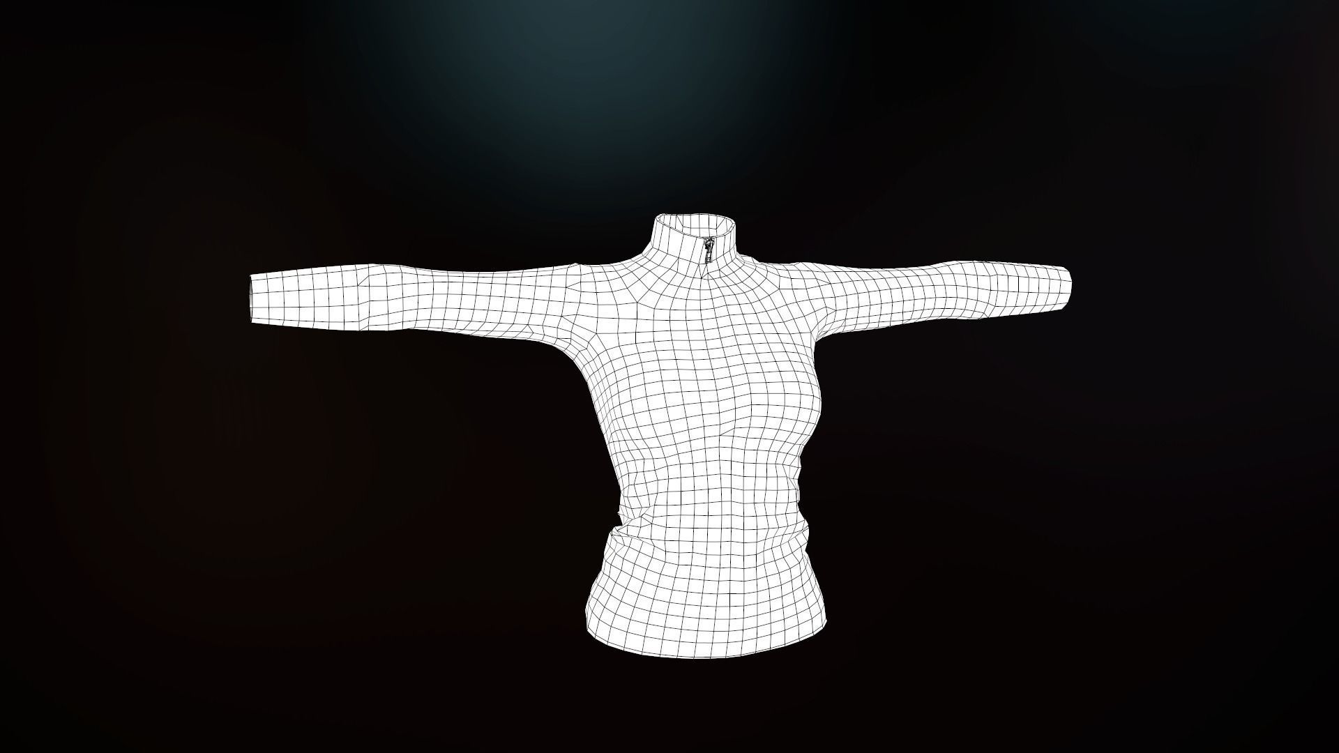 Female Biker Outfit Low-poly 3D model_48