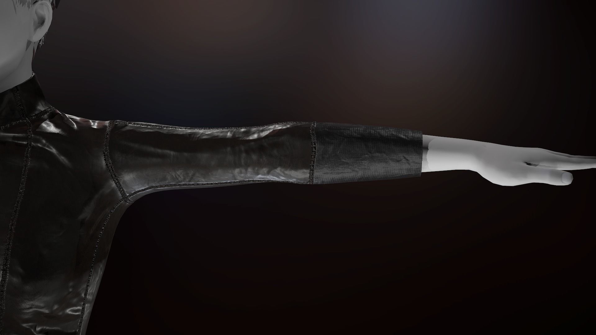 Female Biker Outfit Low-poly 3D model_15