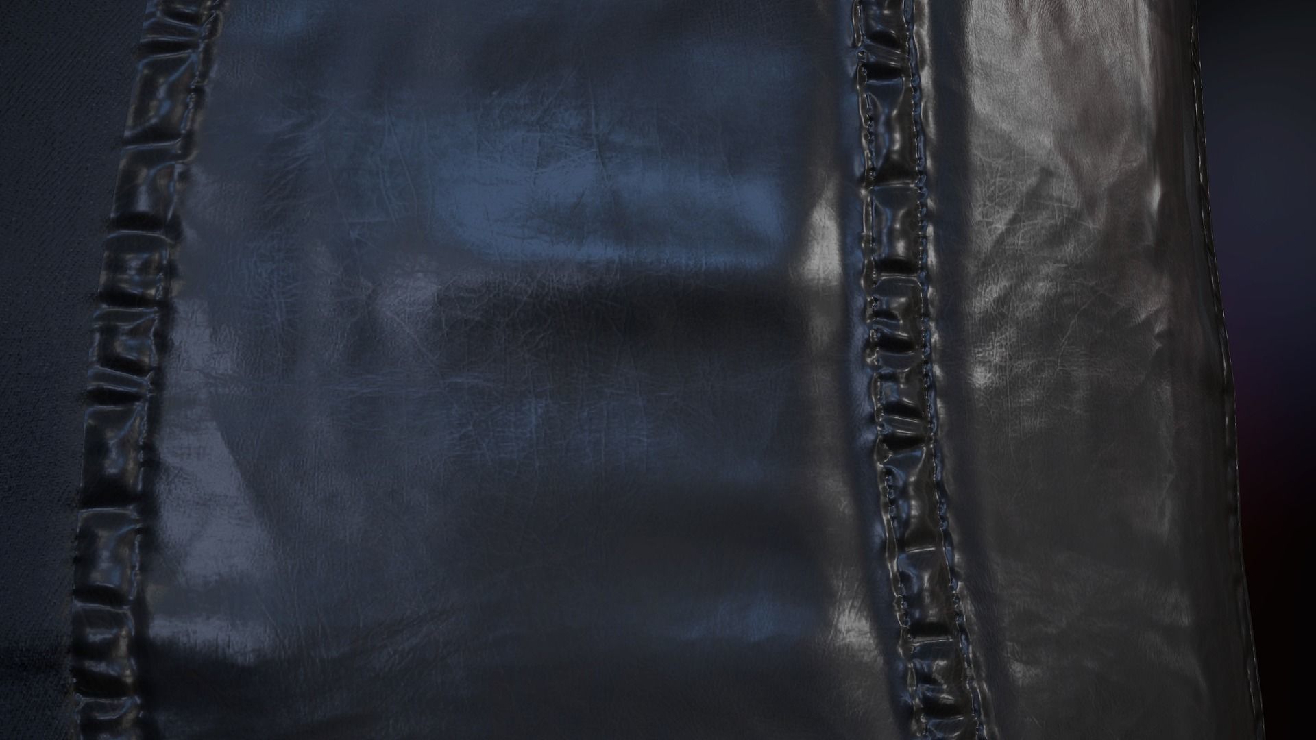 Female Biker Outfit Low-poly 3D model_22