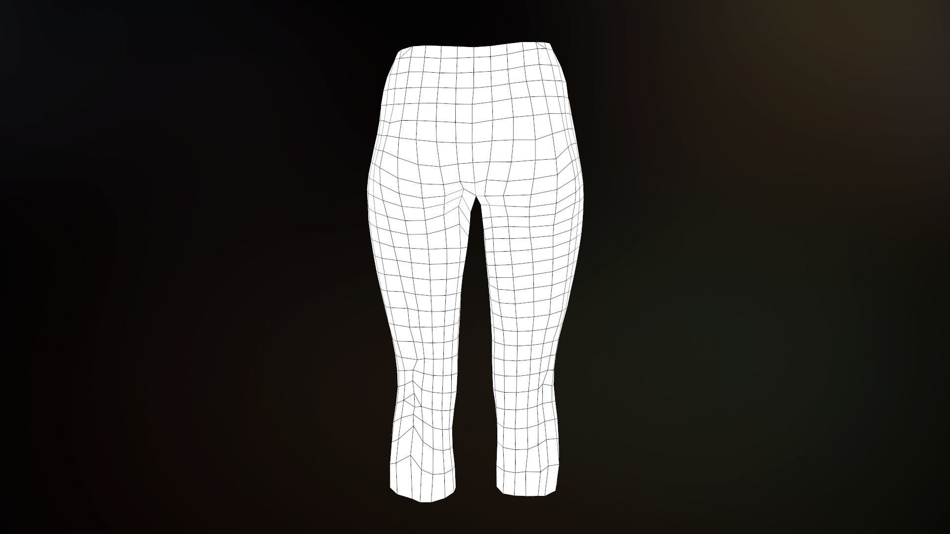 Female Biker Outfit Low-poly 3D model_53