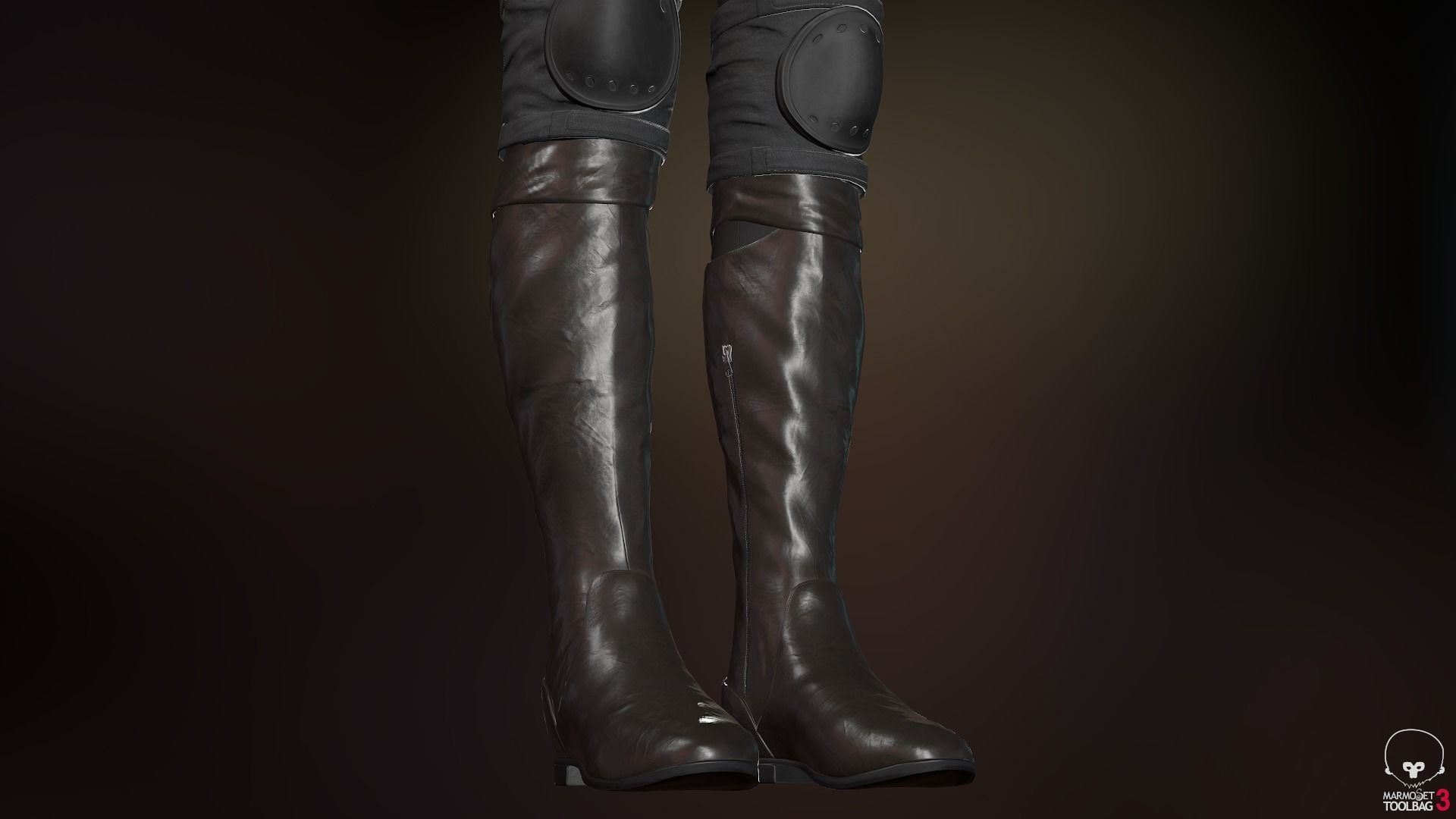 Female Survivor Outfit  Low-poly 3D model_48