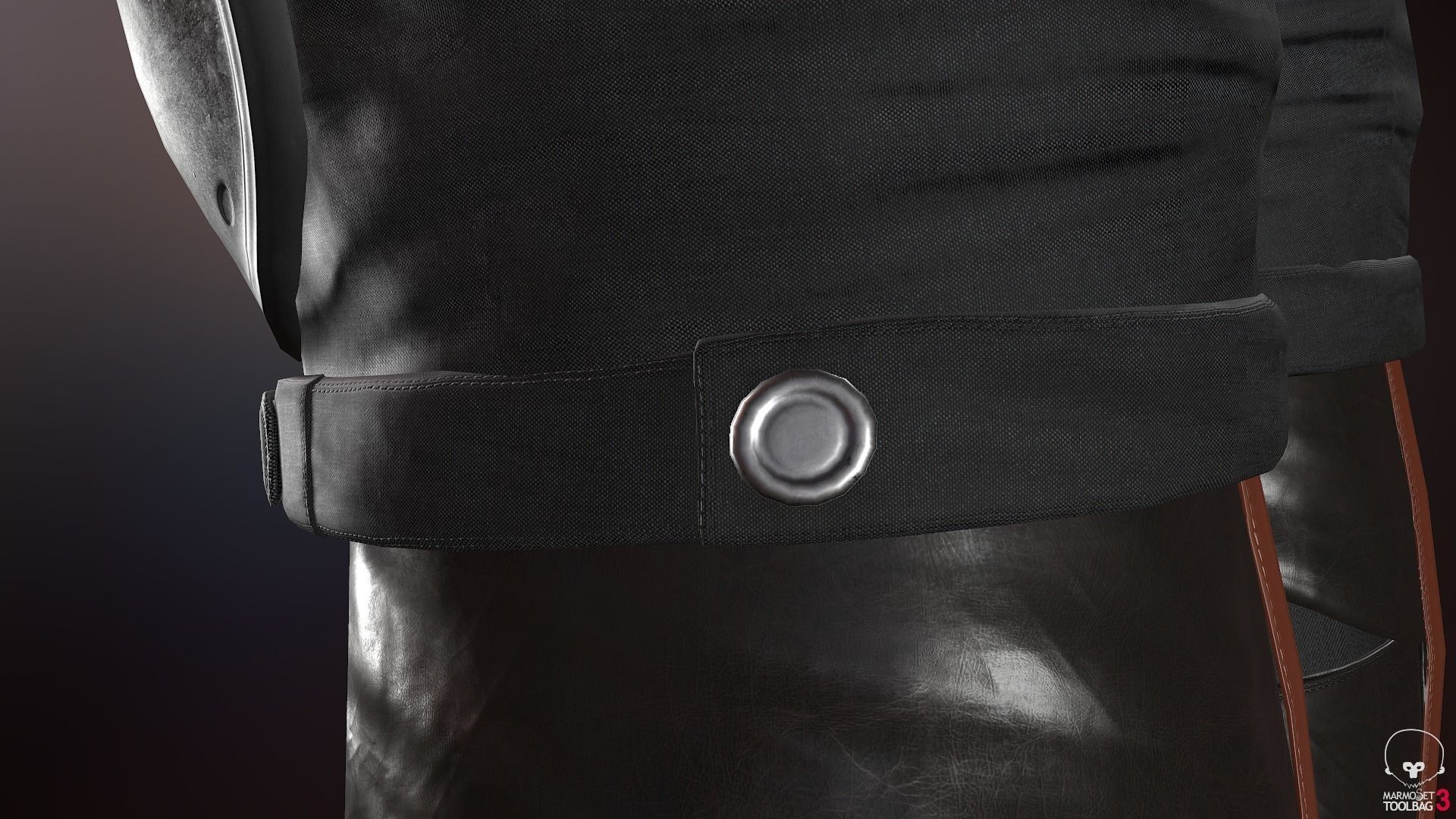 Female Survivor Outfit  Low-poly 3D model_36