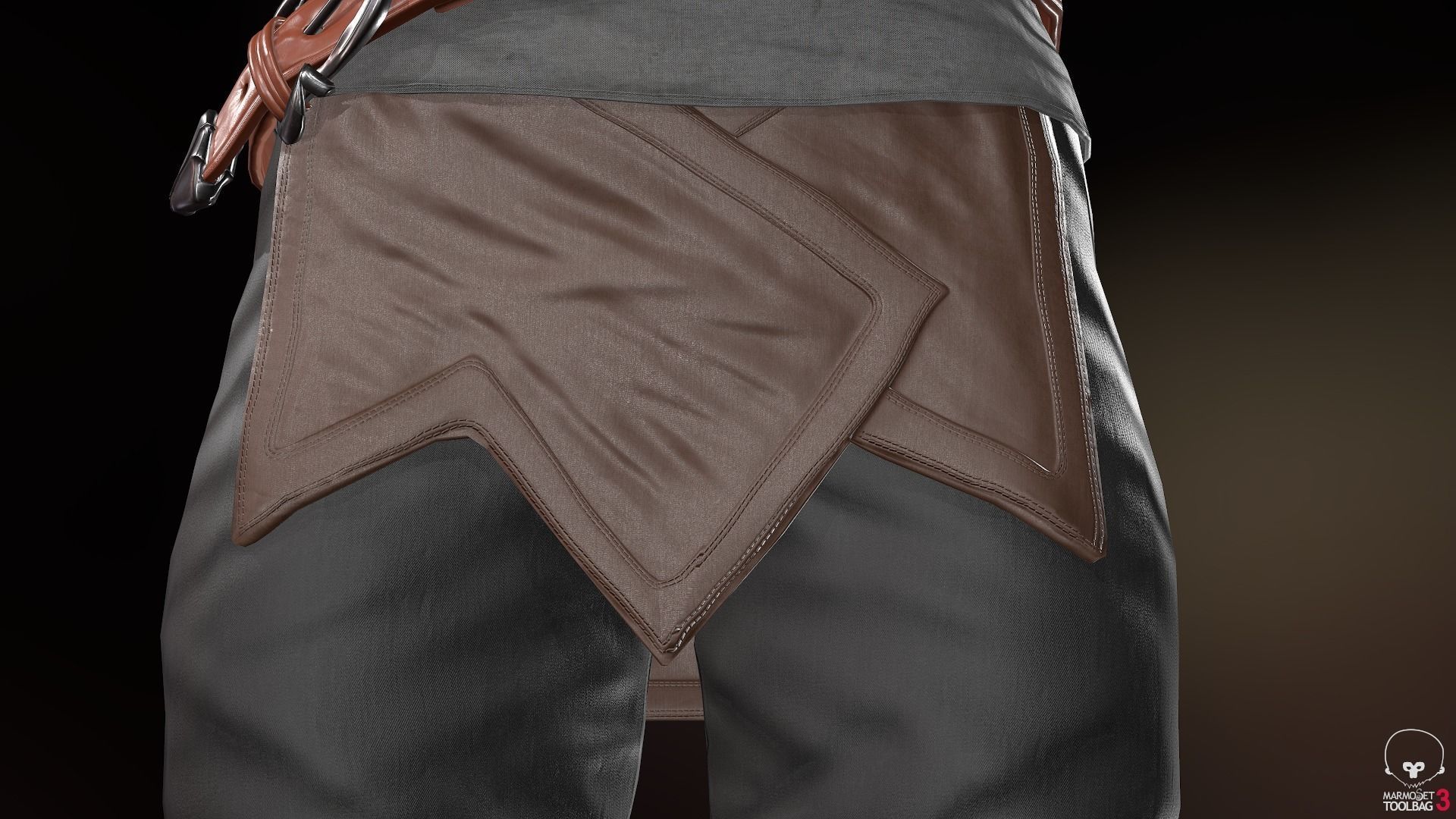 Female Survivor Outfit  Low-poly 3D model_28