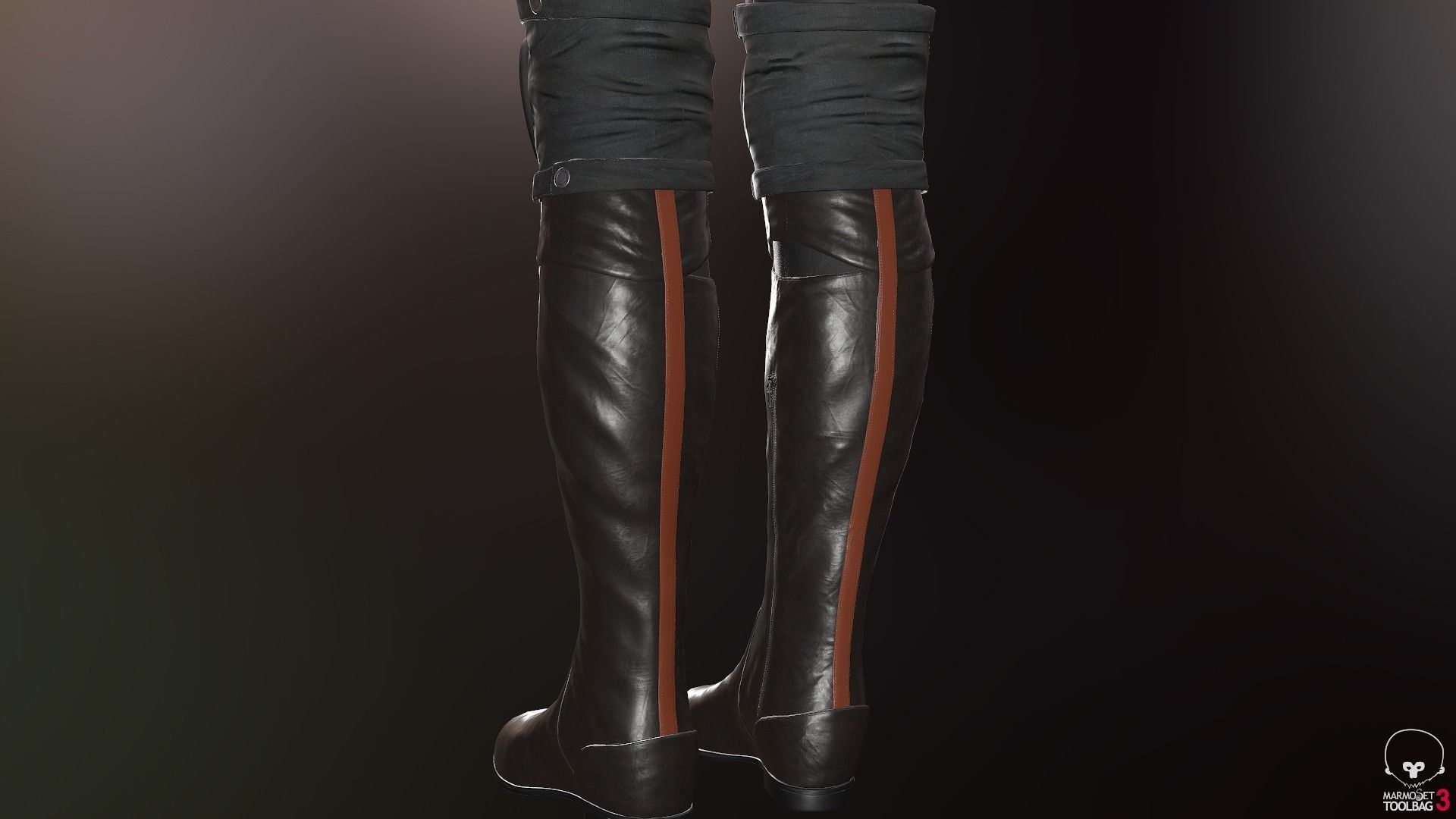 Female Survivor Outfit  Low-poly 3D model_38