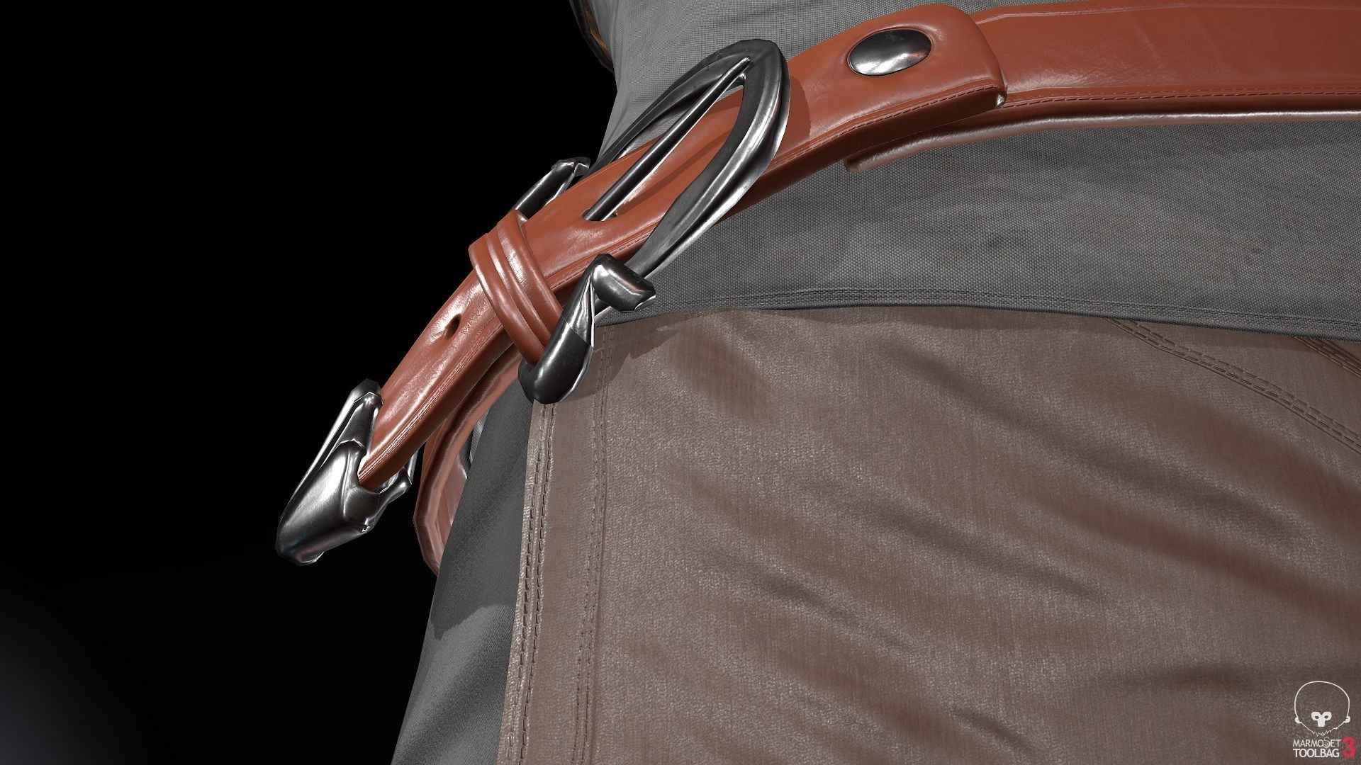 Female Survivor Outfit  Low-poly 3D model_21