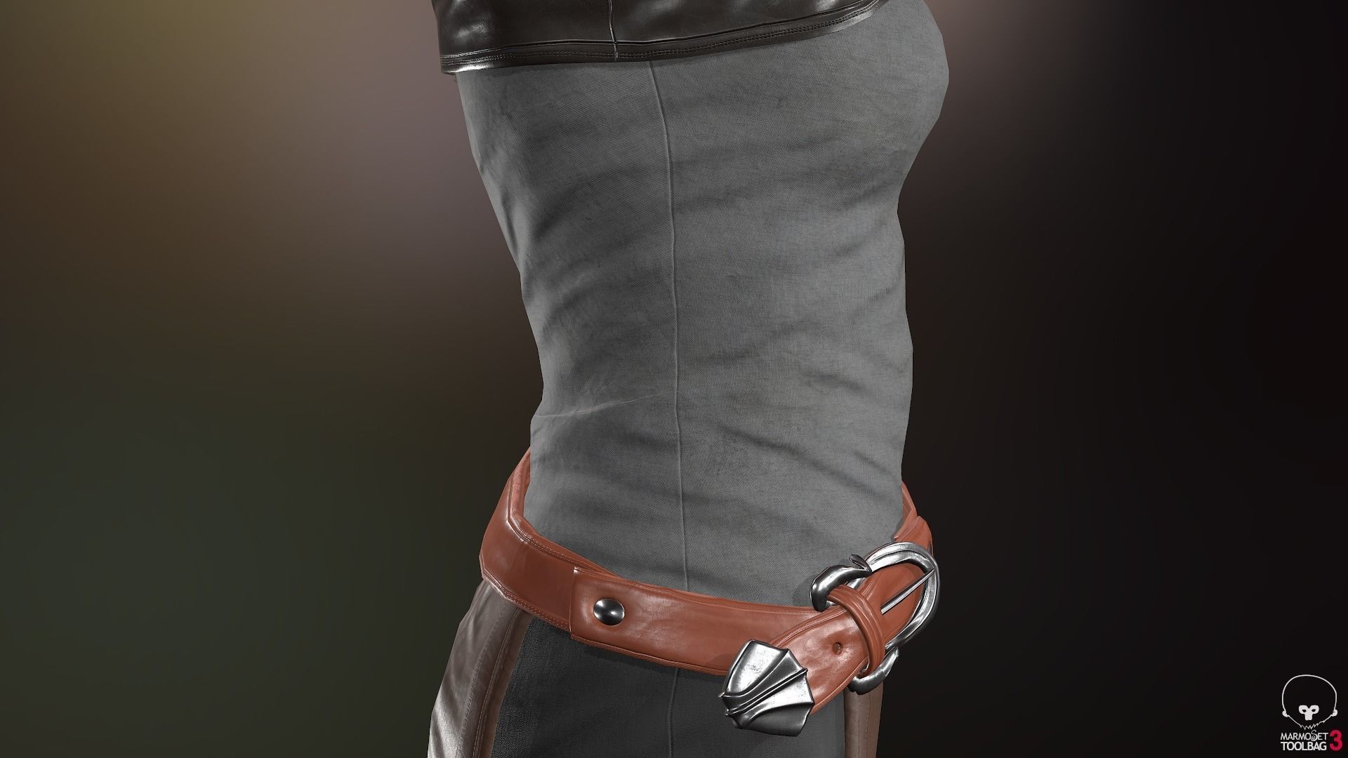 Female Survivor Outfit  Low-poly 3D model_18