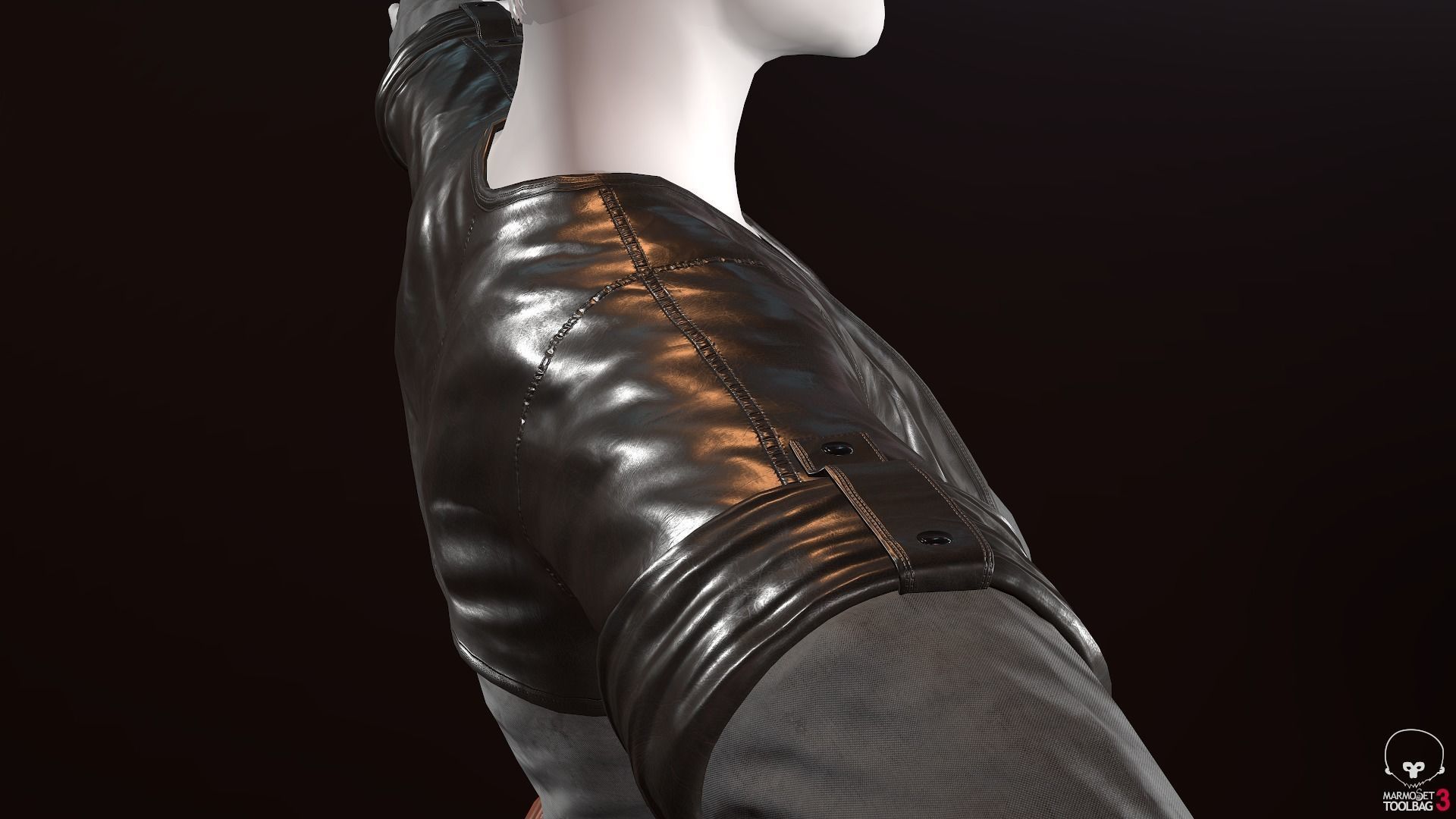 Female Survivor Outfit  Low-poly 3D model_13