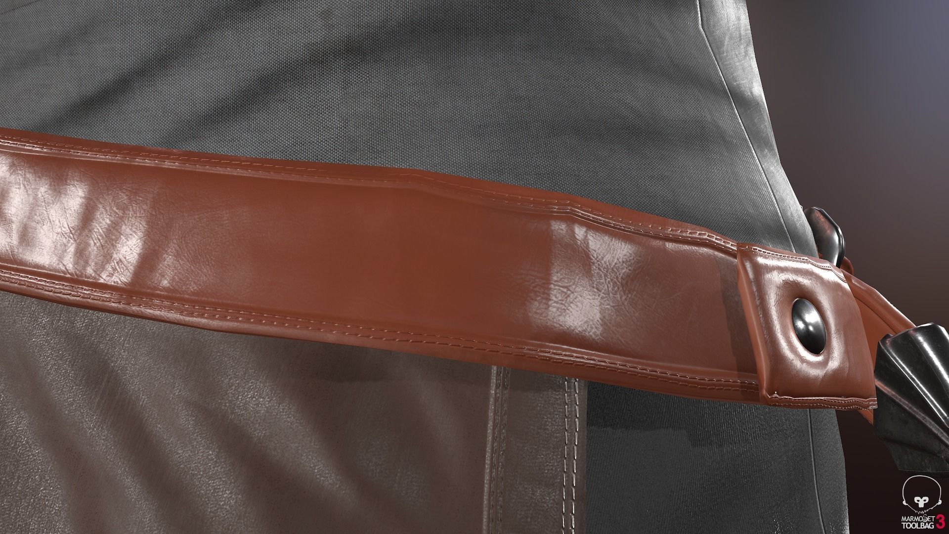 Female Survivor Outfit  Low-poly 3D model_25