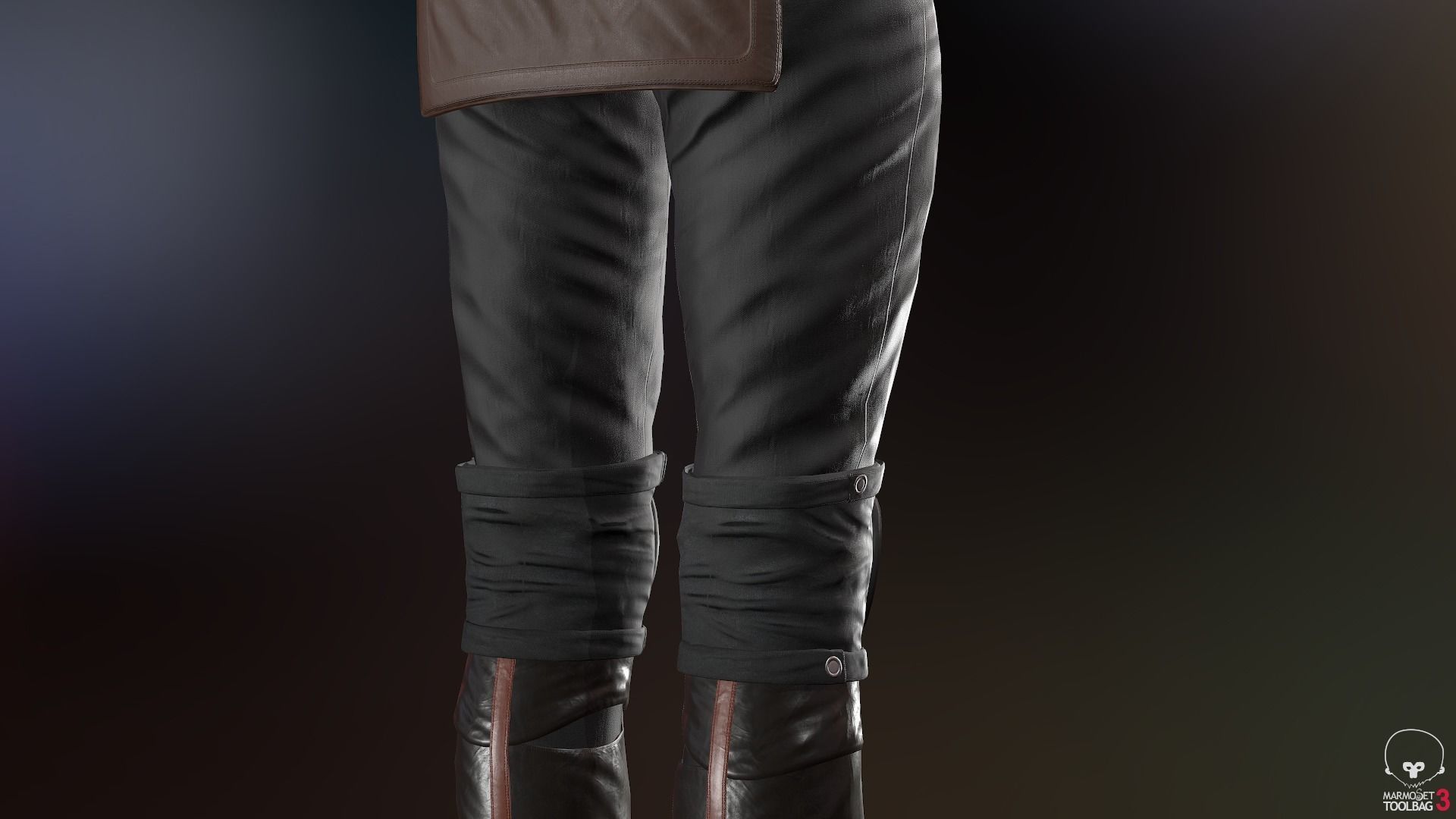 Female Survivor Outfit  Low-poly 3D model_37