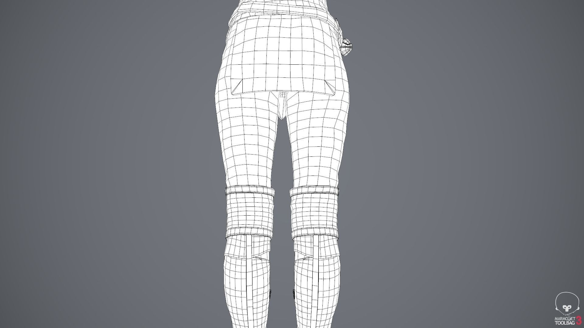 Female Survivor Outfit  Low-poly 3D model_61