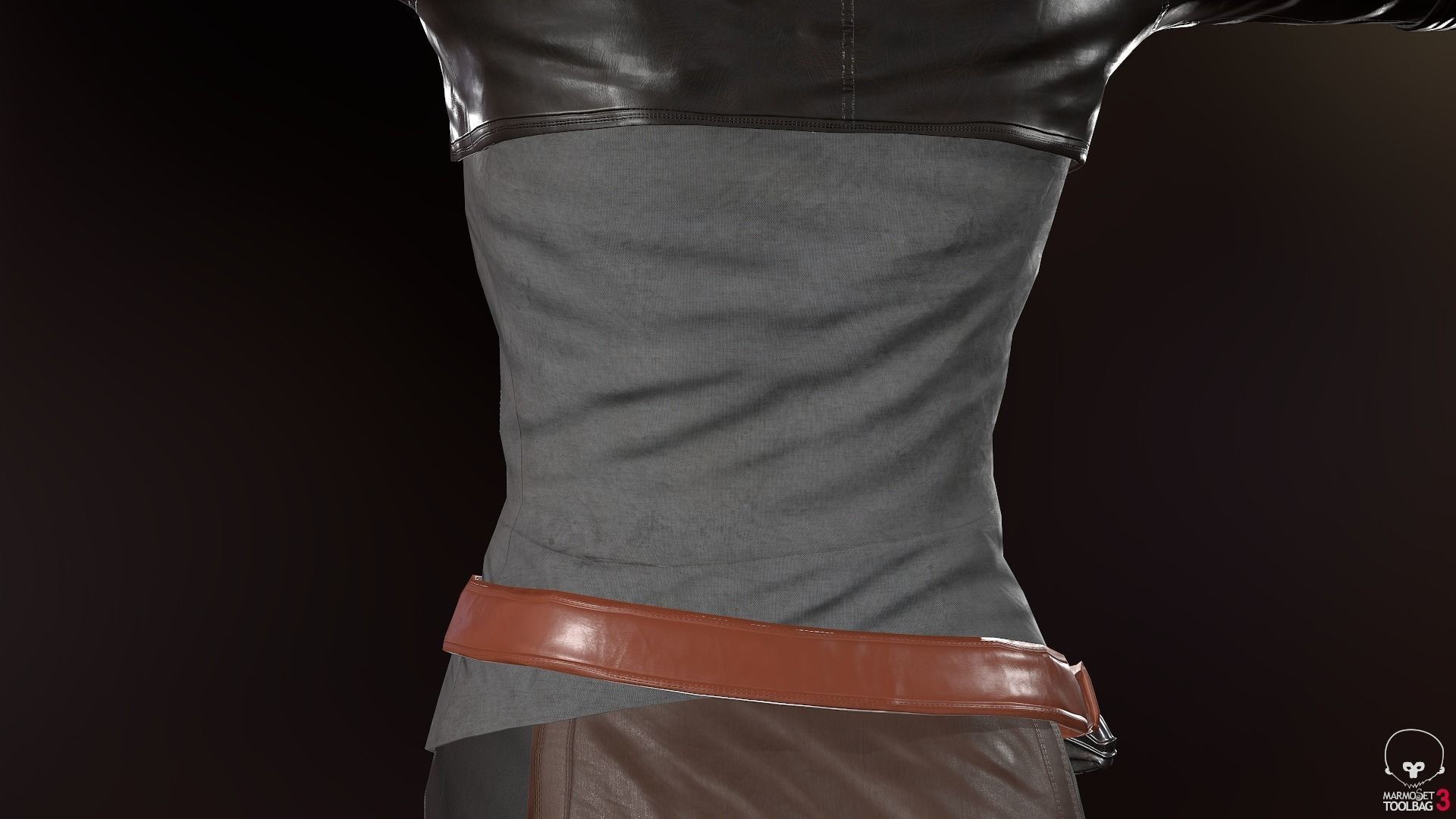 Female Survivor Outfit  Low-poly 3D model_17