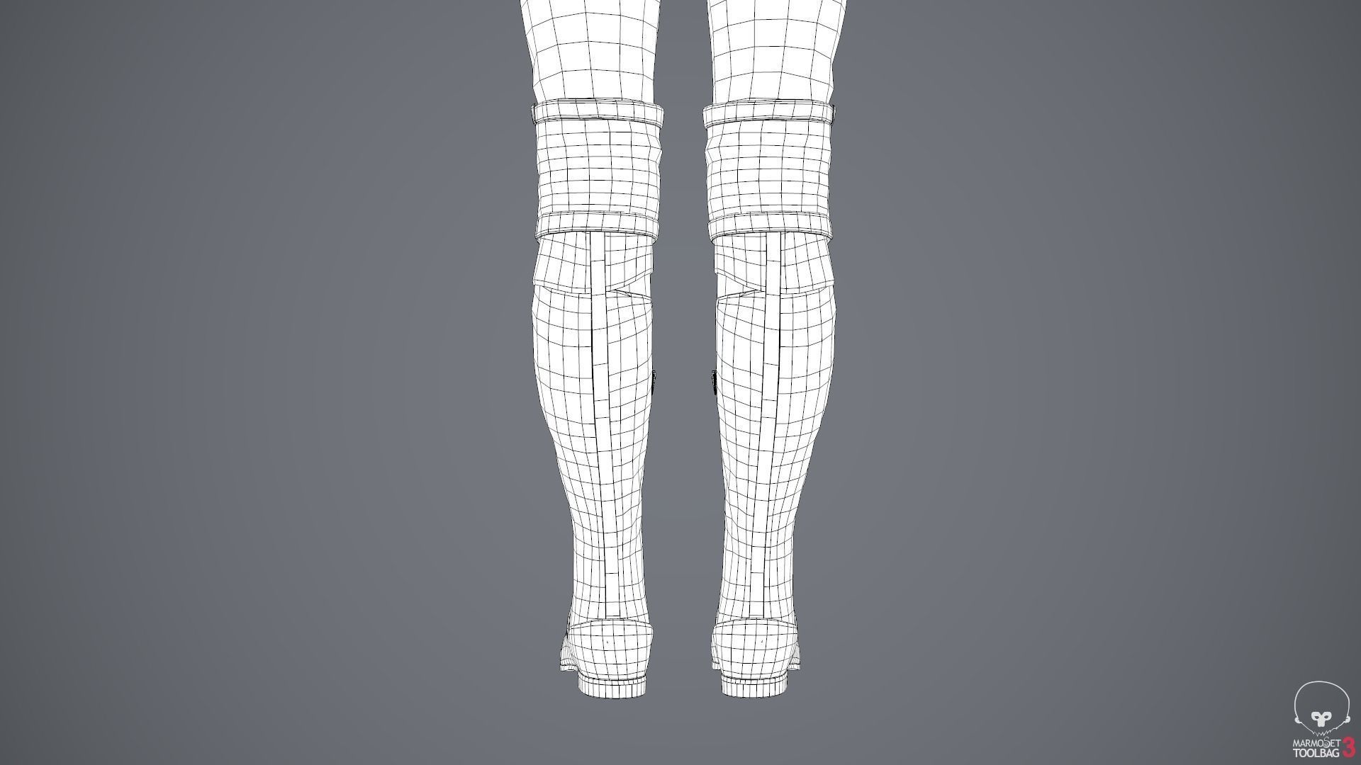 Female Survivor Outfit  Low-poly 3D model_62