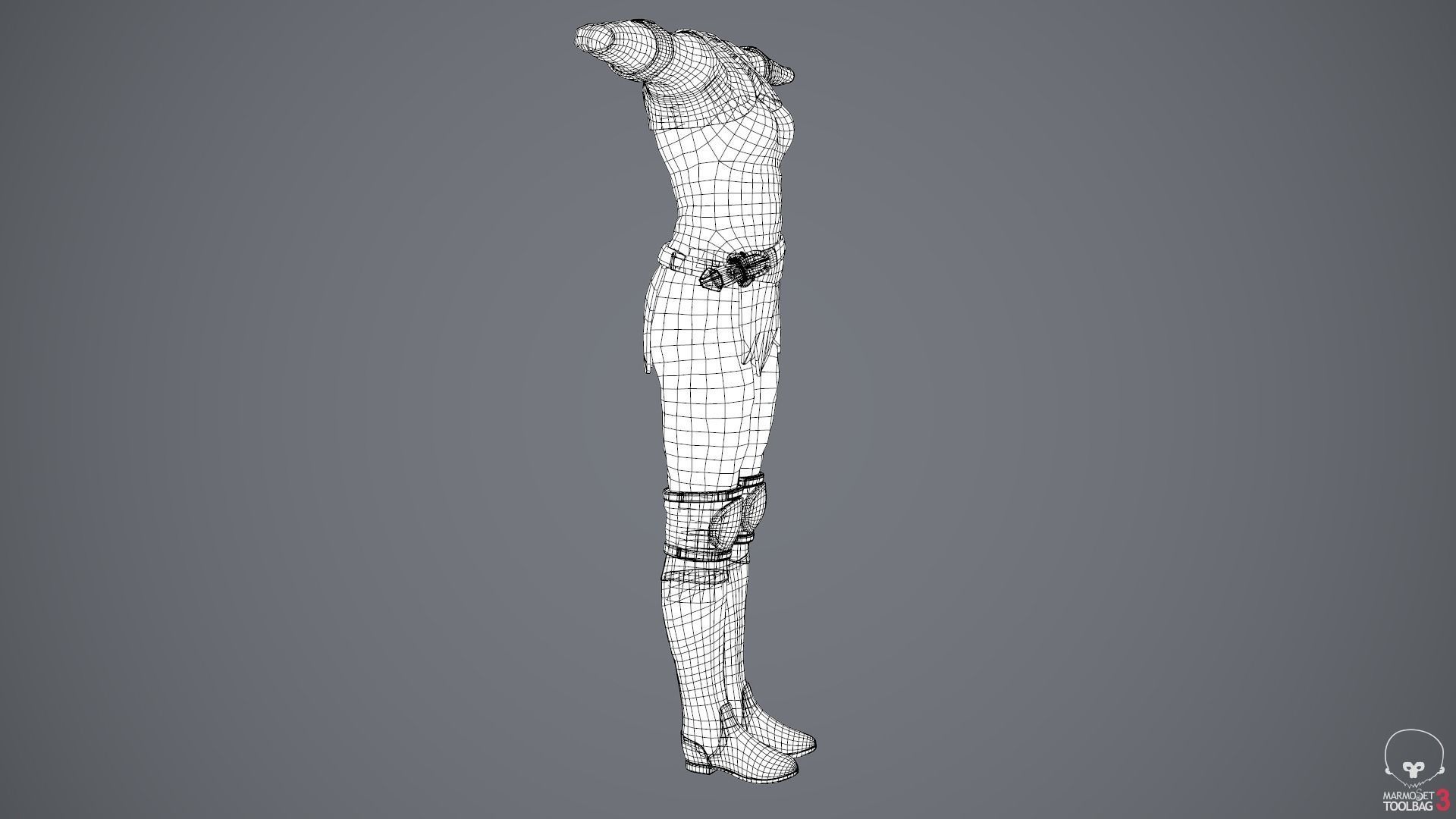 Female Survivor Outfit  Low-poly 3D model_58