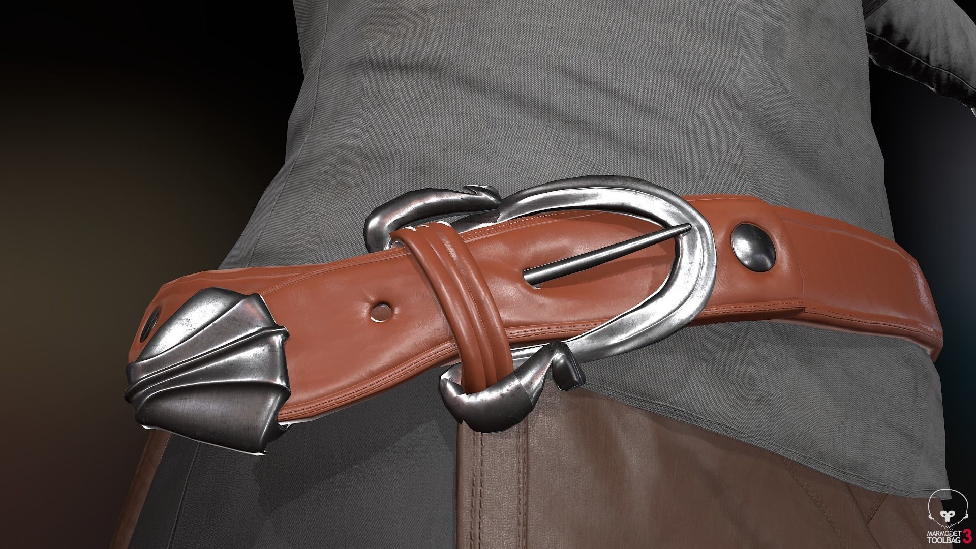 Female Survivor Outfit  Low-poly 3D model_20