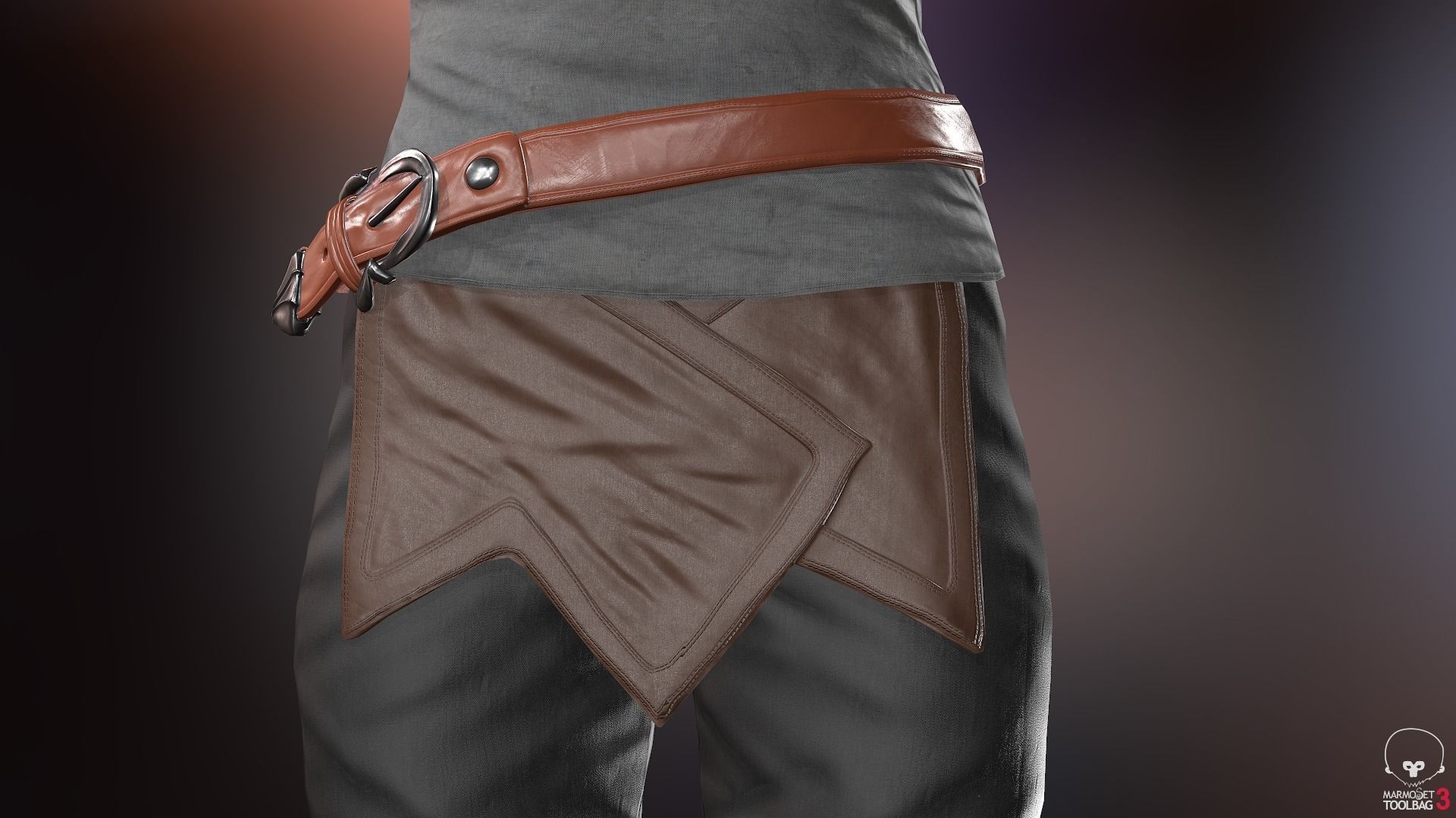 Female Survivor Outfit  Low-poly 3D model_27