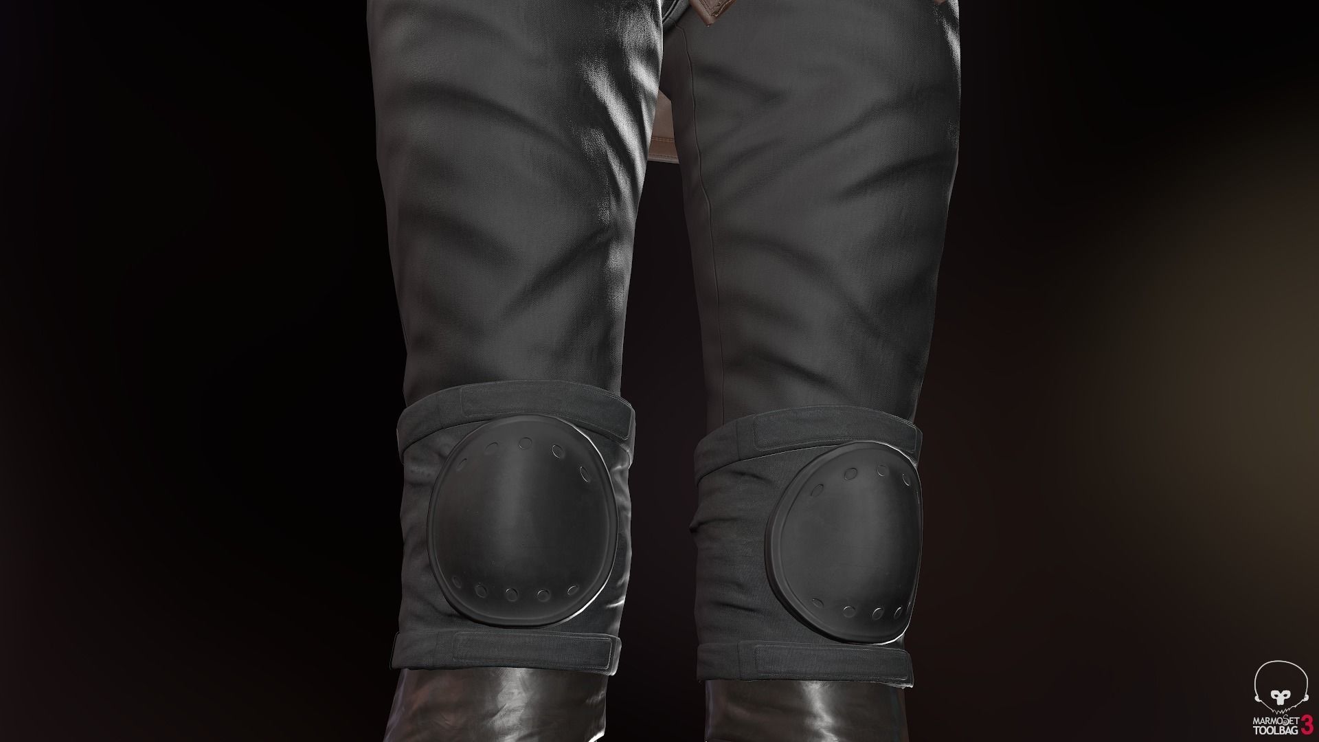 Female Survivor Outfit  Low-poly 3D model_30