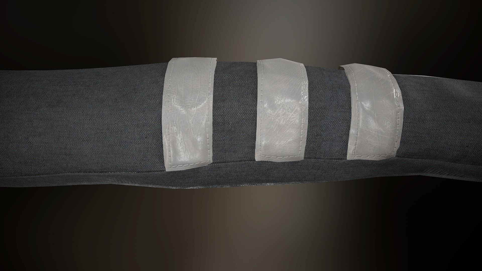 Female Post Apocalyptic Outfit Low-poly 3D model_16