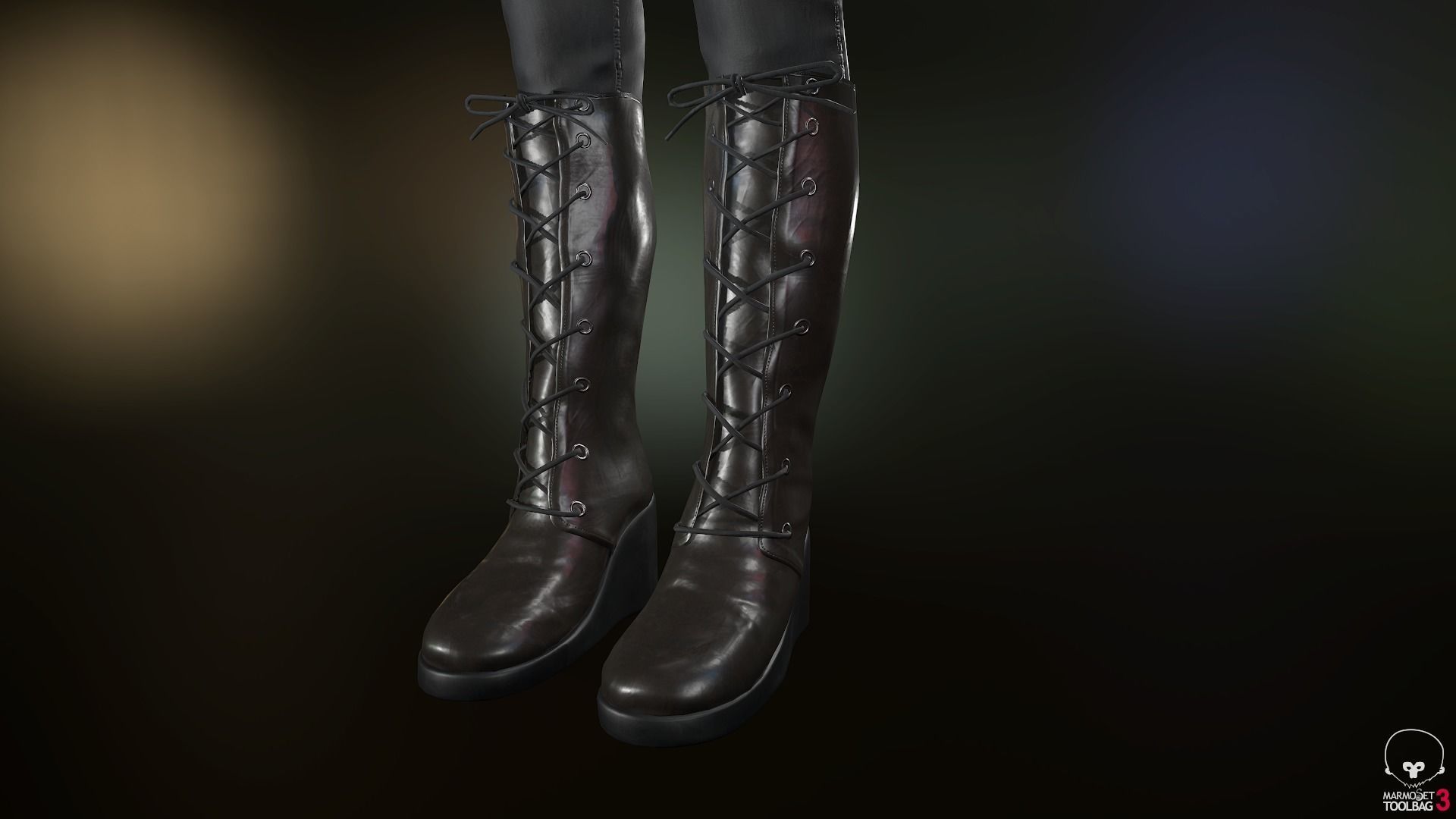 Female Assassin Outfit 1 Low-poly 3D model_38