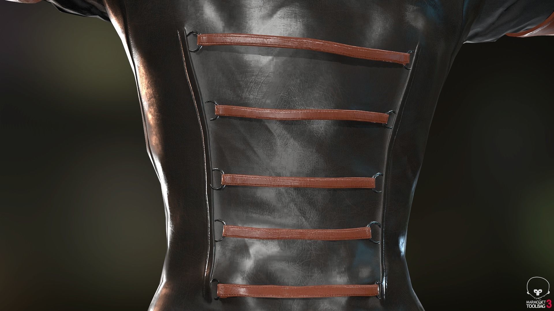 Female Assassin Outfit 1 Low-poly 3D model_23