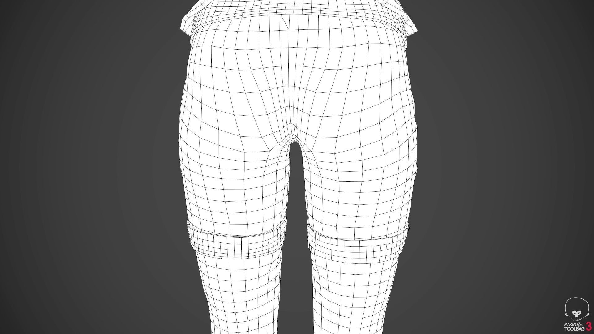 Female Assassin Outfit 1 Low-poly 3D model_62