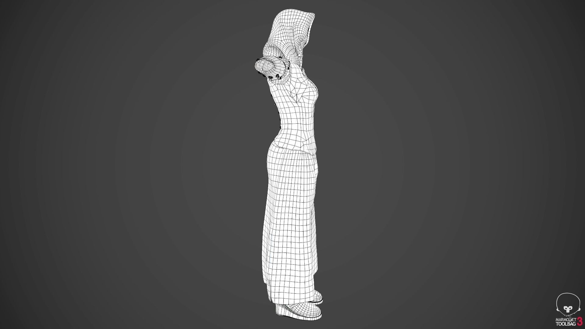 Female Assassin Outfit 1 Low-poly 3D model_57