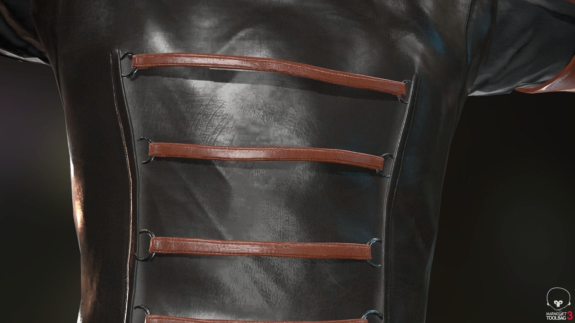 Female Assassin Outfit 1 Low-poly 3D model_24