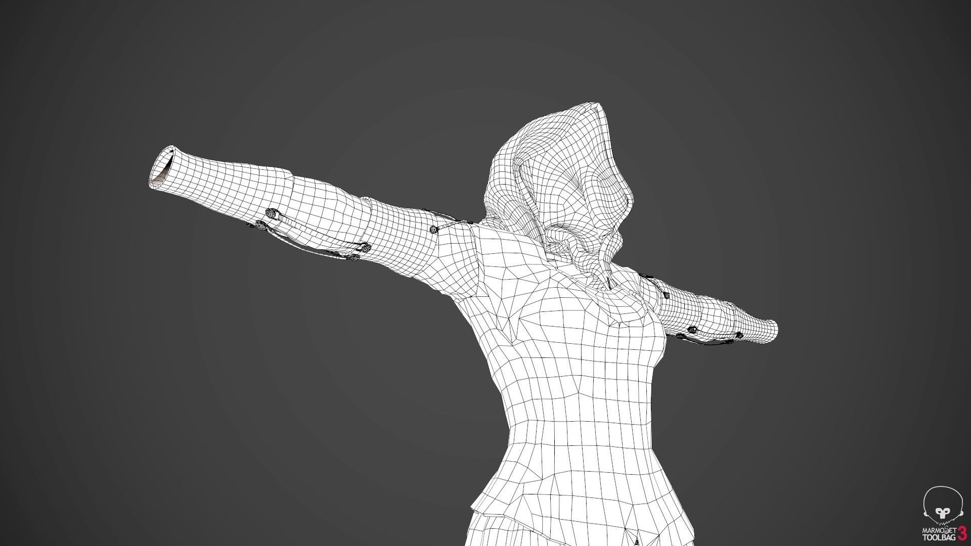 Female Assassin Outfit 1 Low-poly 3D model_54