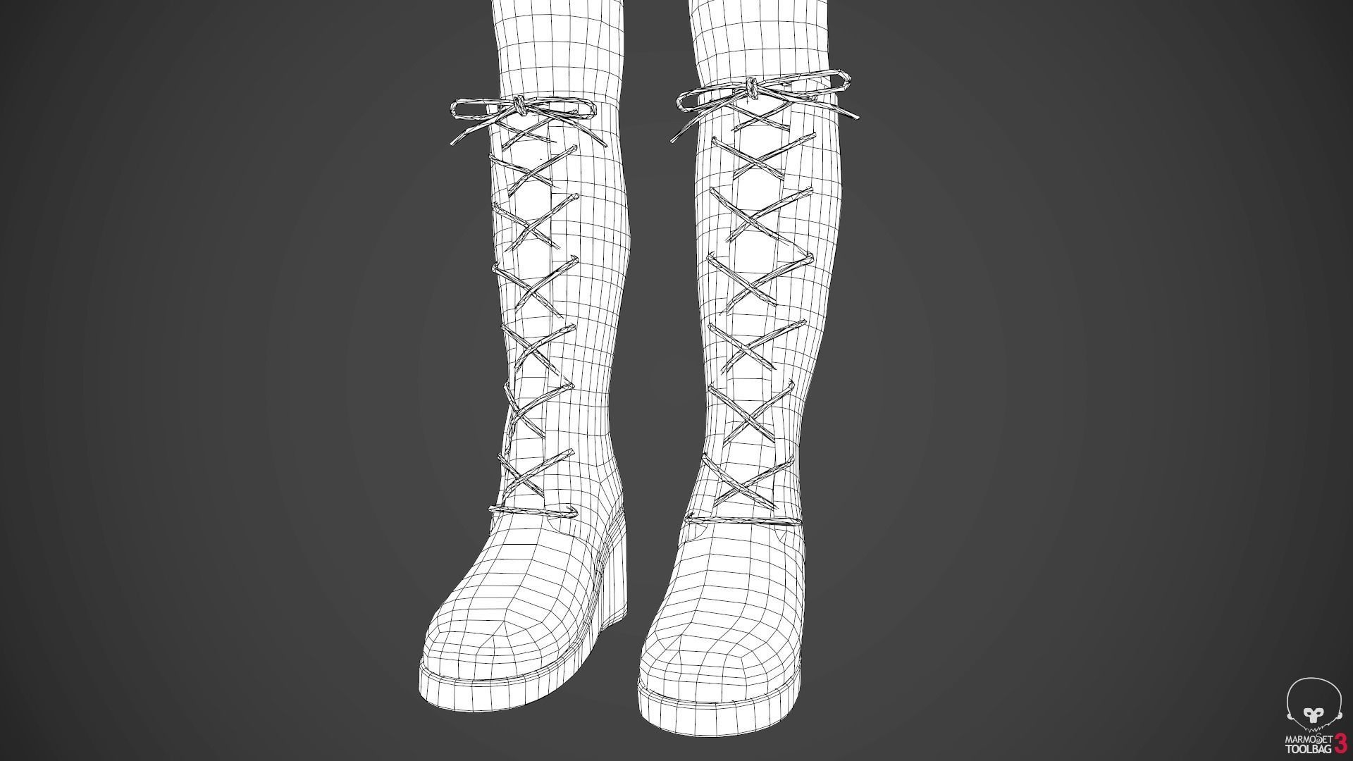 Female Assassin Outfit 1 Low-poly 3D model_63