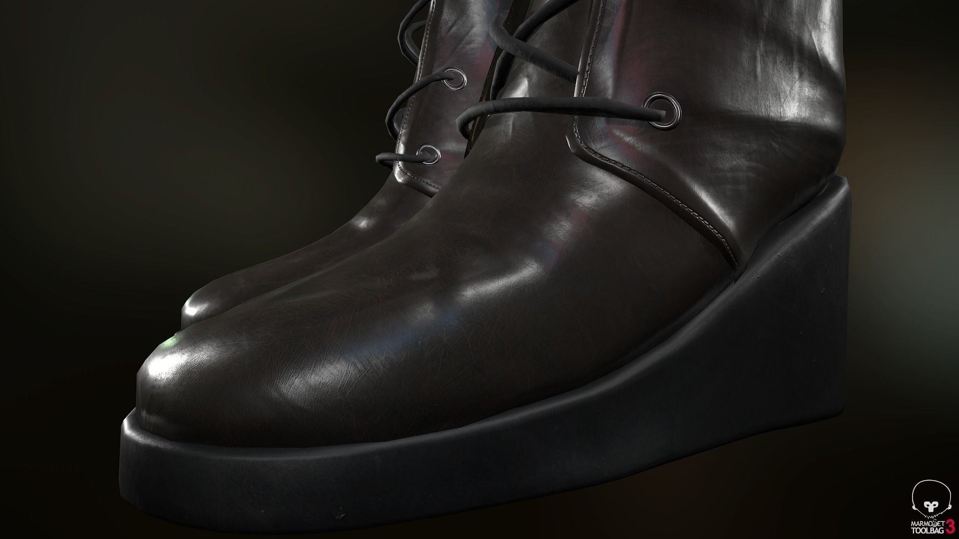 Female Assassin Outfit 1 Low-poly 3D model_43