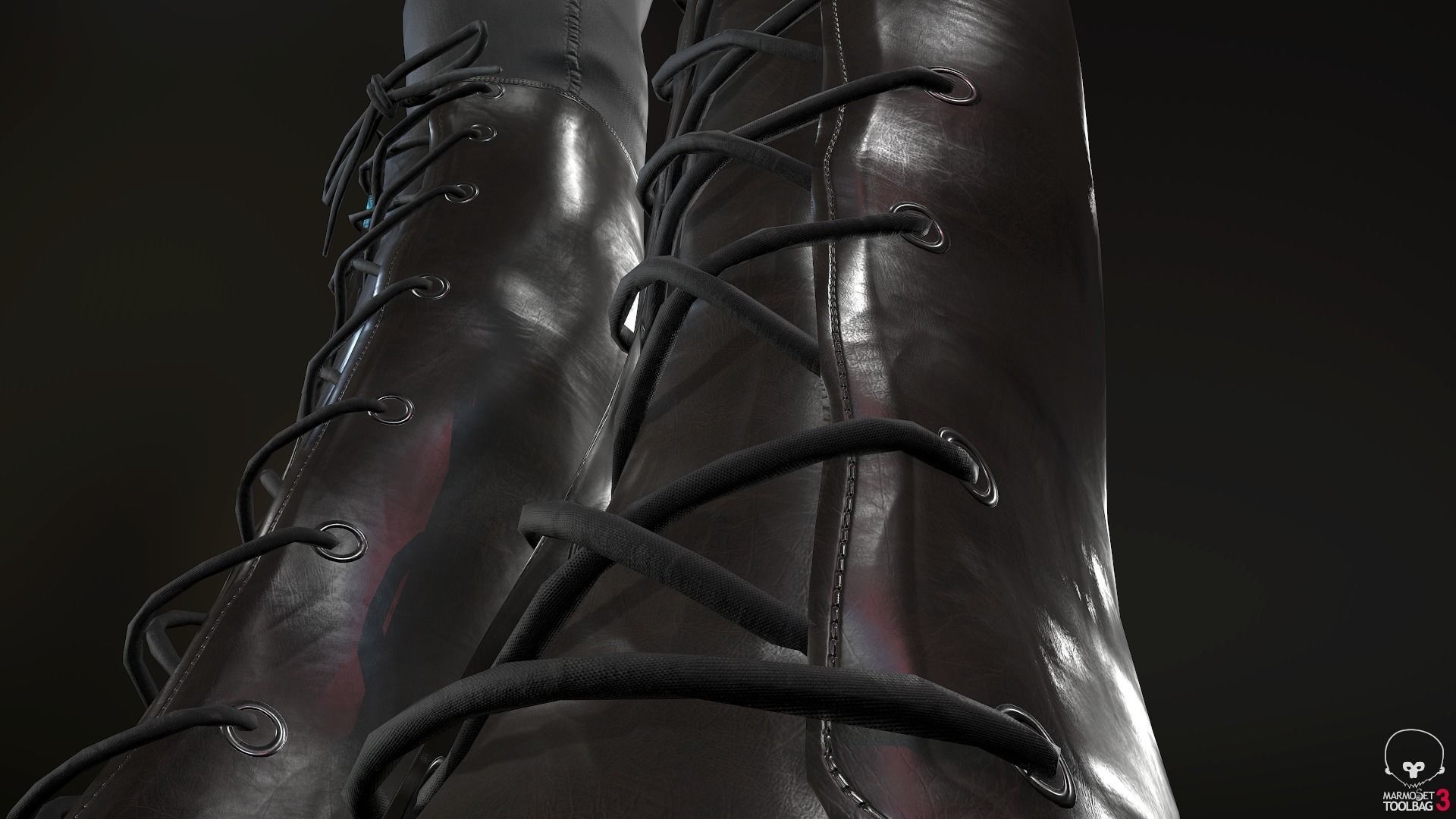 Female Assassin Outfit 1 Low-poly 3D model_40