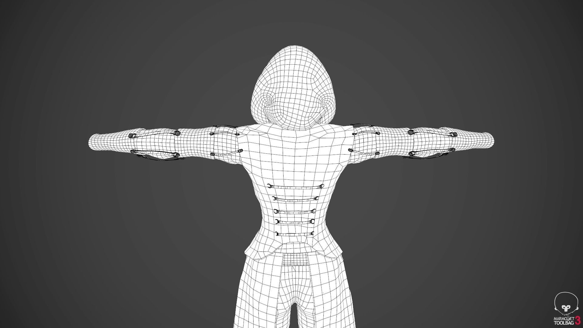 Female Assassin Outfit 1 Low-poly 3D model_55
