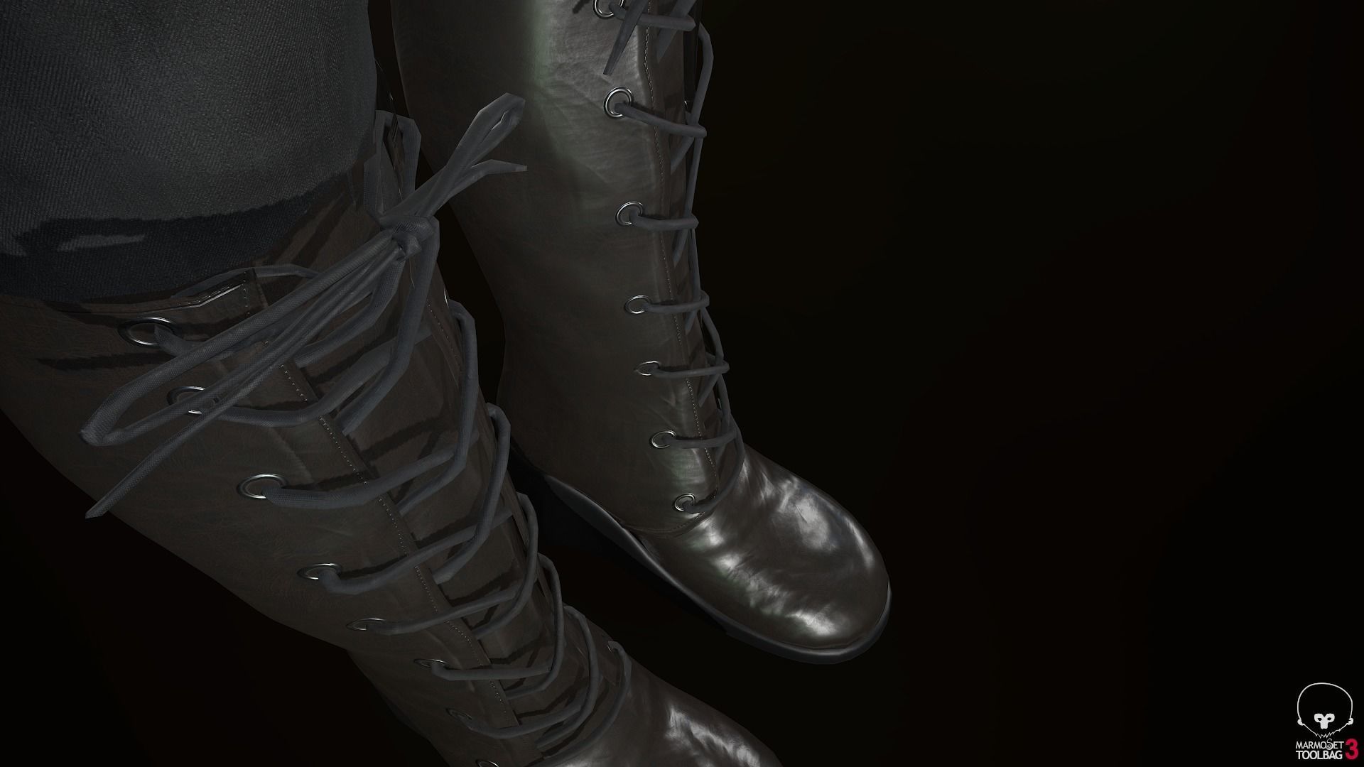 Female Assassin Outfit 1 Low-poly 3D model_39