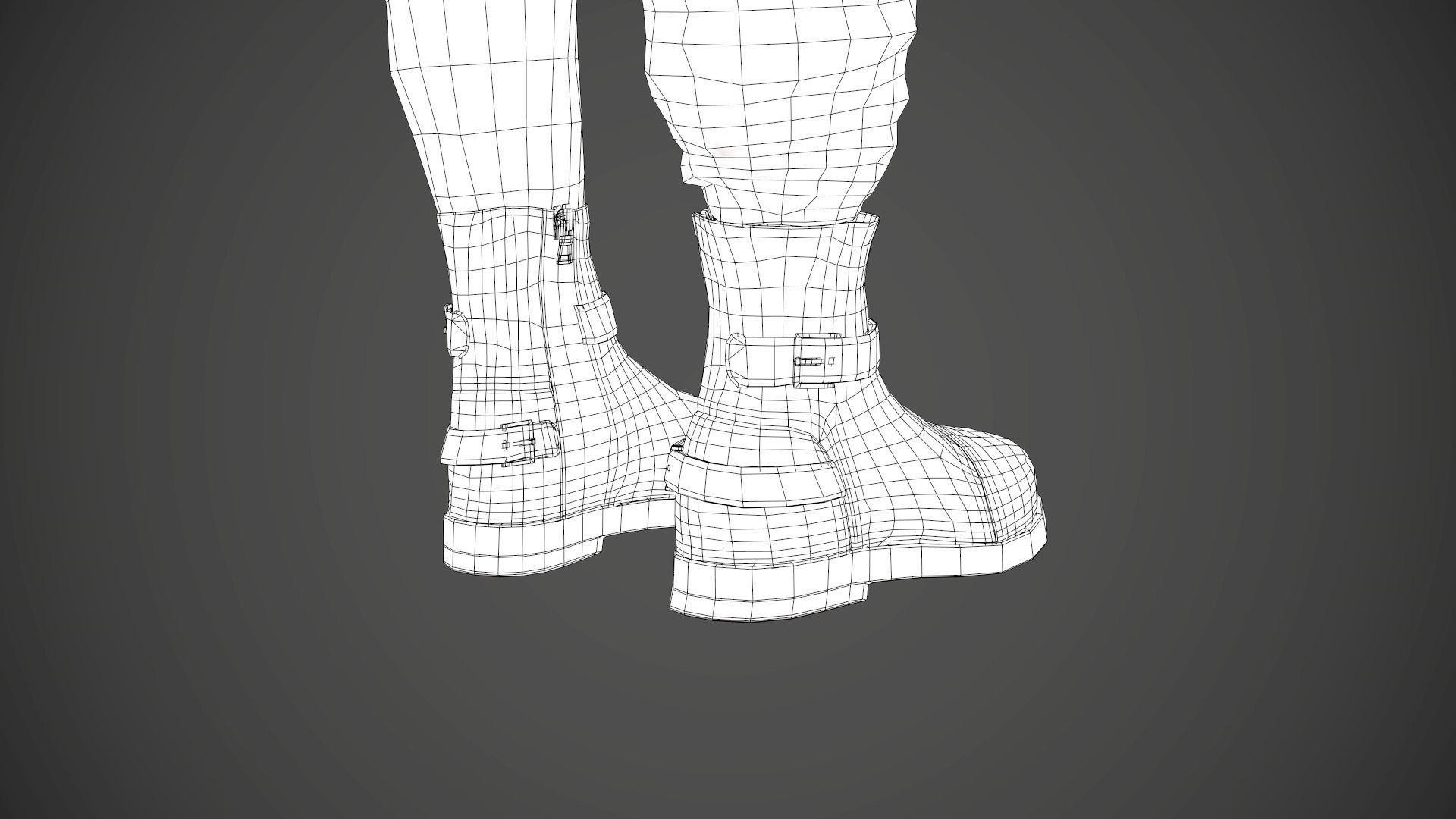 Female Warrior Outfit  Low-poly 3D model_59